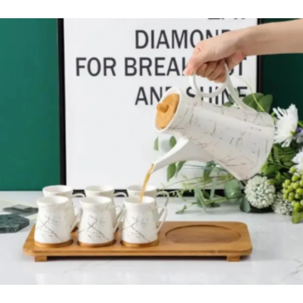 Ensemble Cafetière + Tasse à café + Support