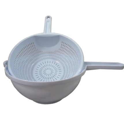 Passoire avec Manche et Bol en Plastique- 2.5 Litres