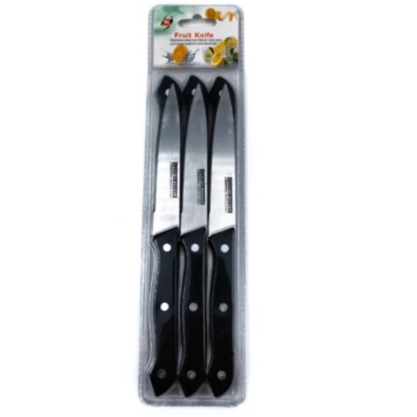 Lot de 6 Couteaux de Table à Steak  - Noir