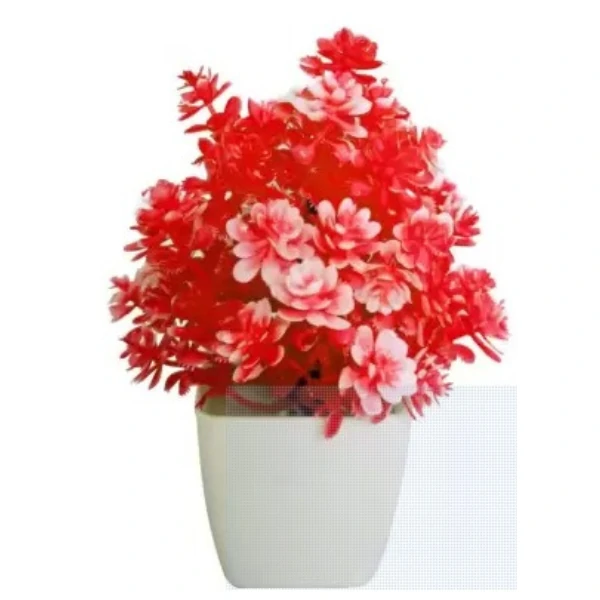 Fleur Artificielle avec Petit Pot en Plastique