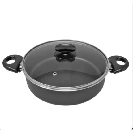 Sauteuse en Aluminium Avec Couvercle 24 CM