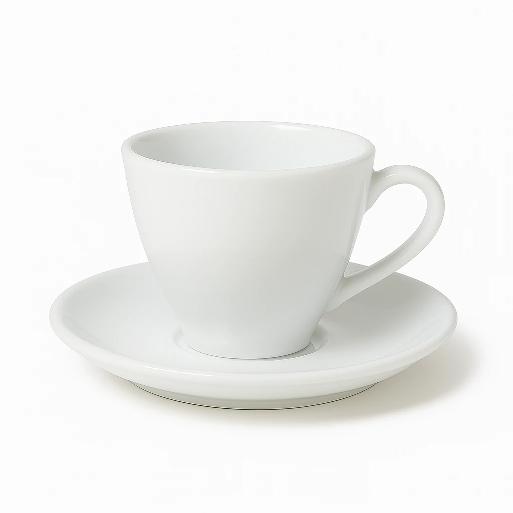 Tasse à Café + Soucoupe en porcelaine