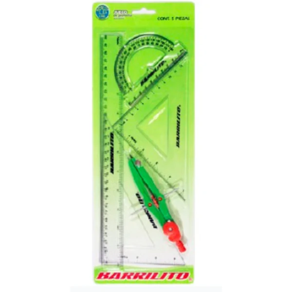 set de géométrie BARRILITO – 5 pièces