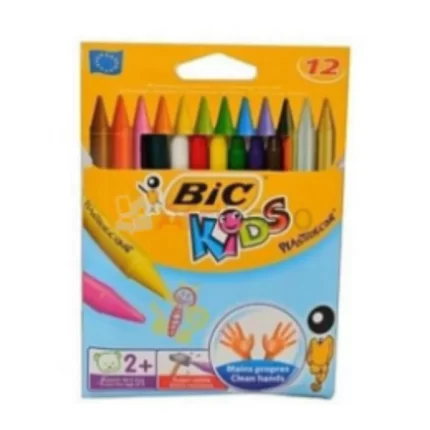 Crayons de Couleur BIC Kids Plastidecor – Étui de 12