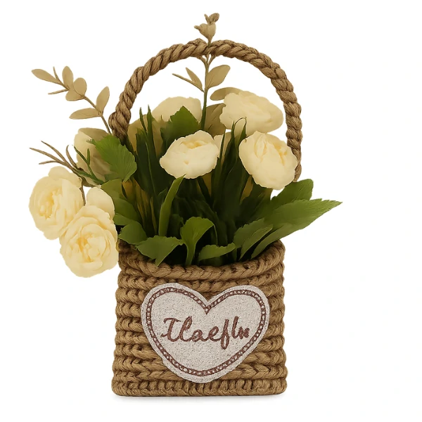 Panier de Fleurs Artificielles