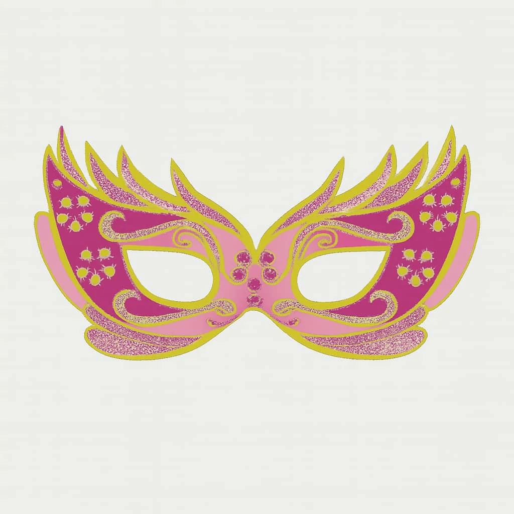 Masque Anniversaire 6pcs