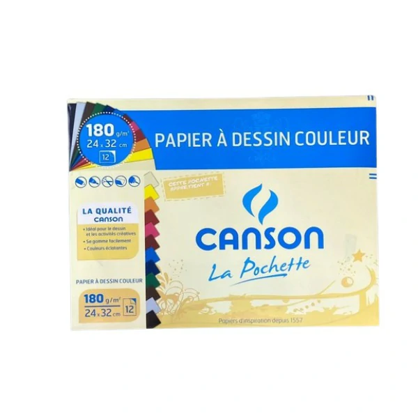 Pochette de Papier à Dessin Canson 180g