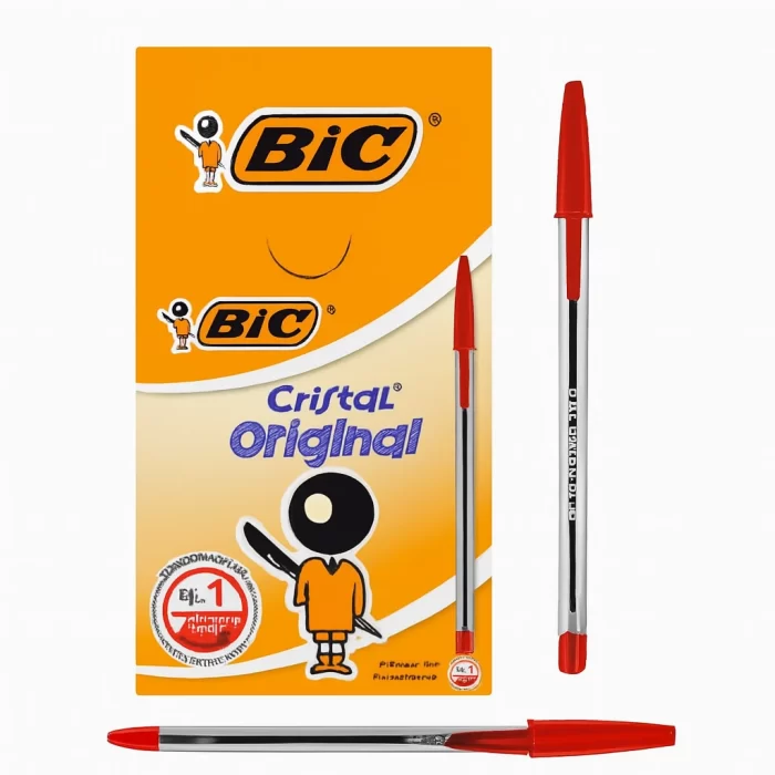 Mister Caplot Stylo BIC Cristal Original – Rouge – Mister Discount