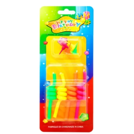 Bougies d’Anniversaire – Couleurs Vives et Ambiance Magique