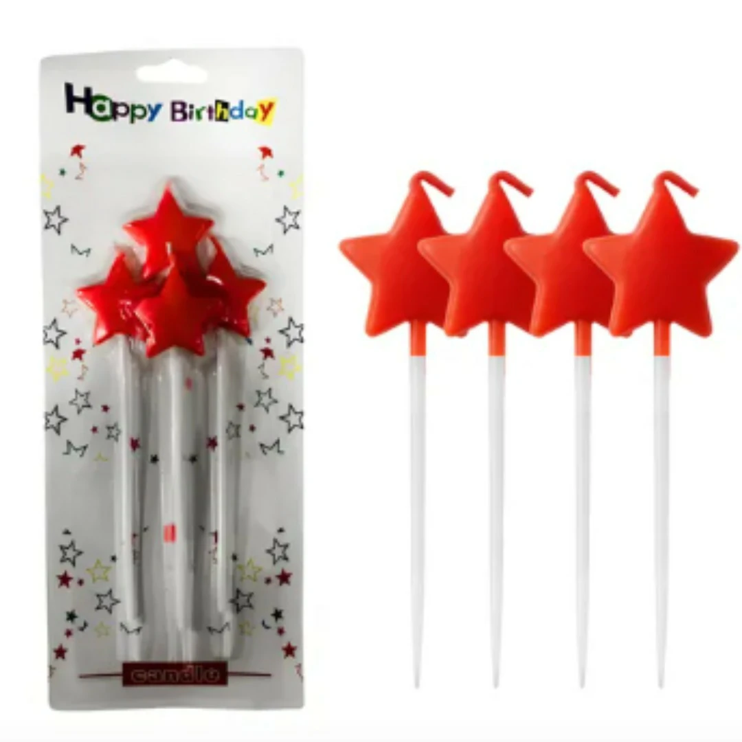 Bougie étoile - 4pcs