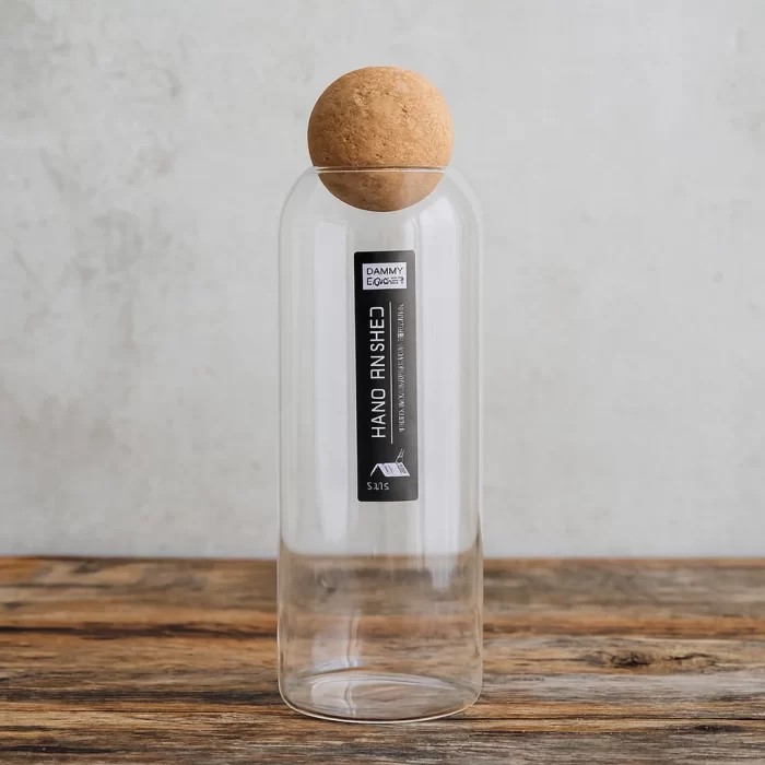 Mister Caplot Bouteille de stockage en verre – 1100ml – Mister Discount