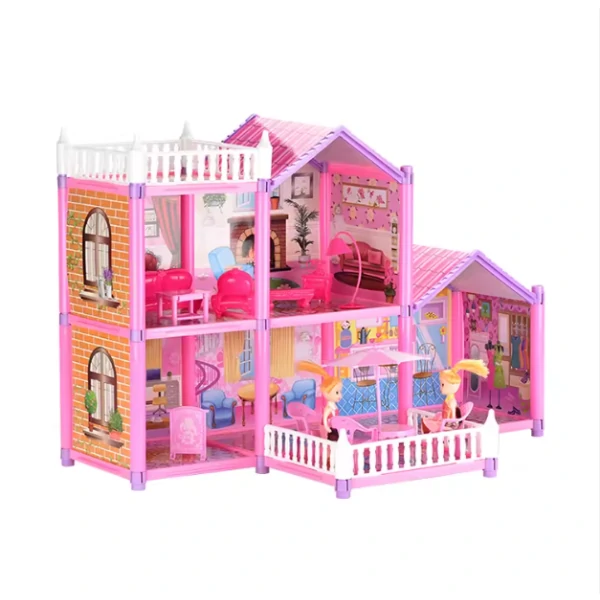 Maison de poupée 129 pièces – Univers complet et féerique