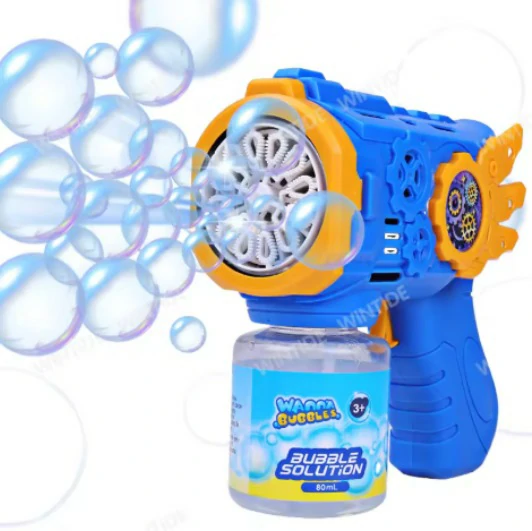 Pistolet à Bulles Électrique - Bleu