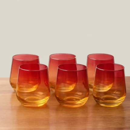 Set de verres dégradés 6pcs 420ml – Danny Home™