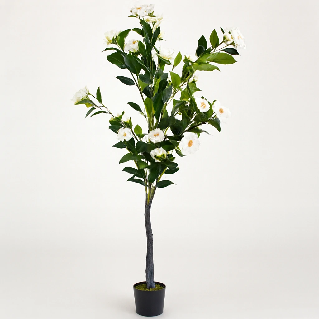 Plante Artificielle Fleuri en Pot 1.7m – Élégance Naturelle et Fraîcheur Intemporelle